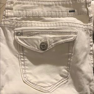 Woman’s white capris